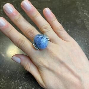 Sodalite Cabochon Ring Size 9